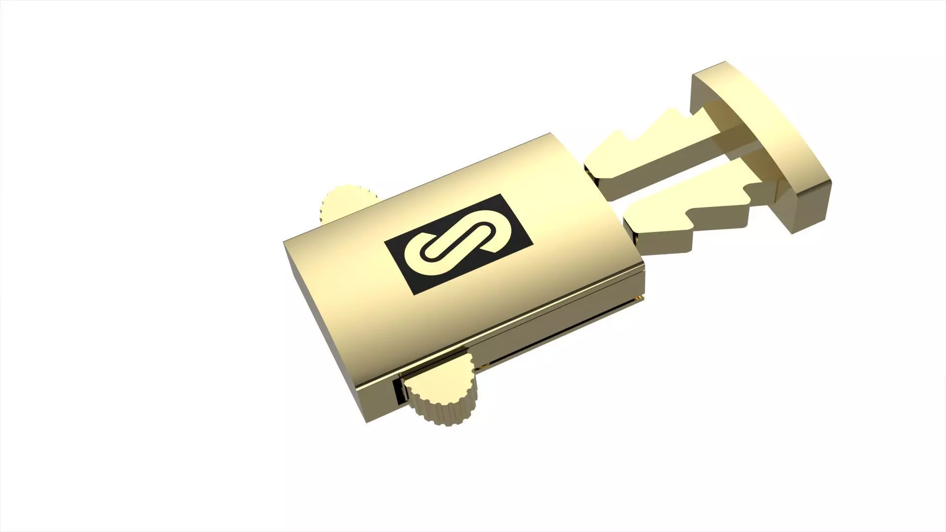  Monaco box claps lock for 11MM cuban chain LIGHT WEIGHT  3D print model_0