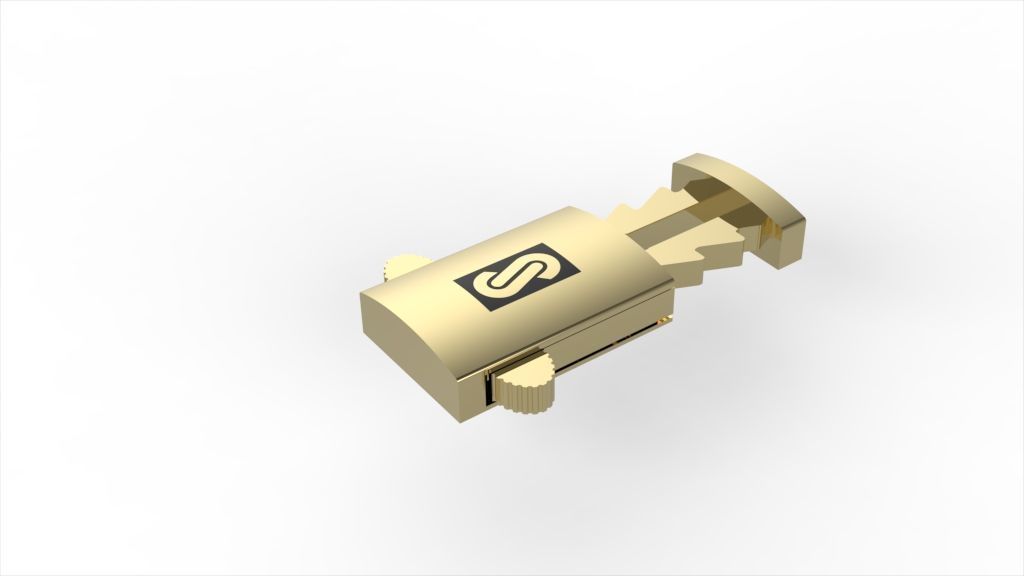  Monaco box claps lock for 11MM cuban chain LIGHT WEIGHT  3D print model_2