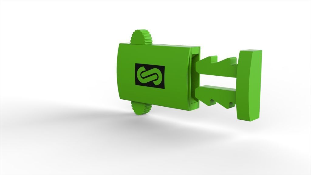  Monaco box claps lock for 11MM cuban chain LIGHT WEIGHT  3D print model_12