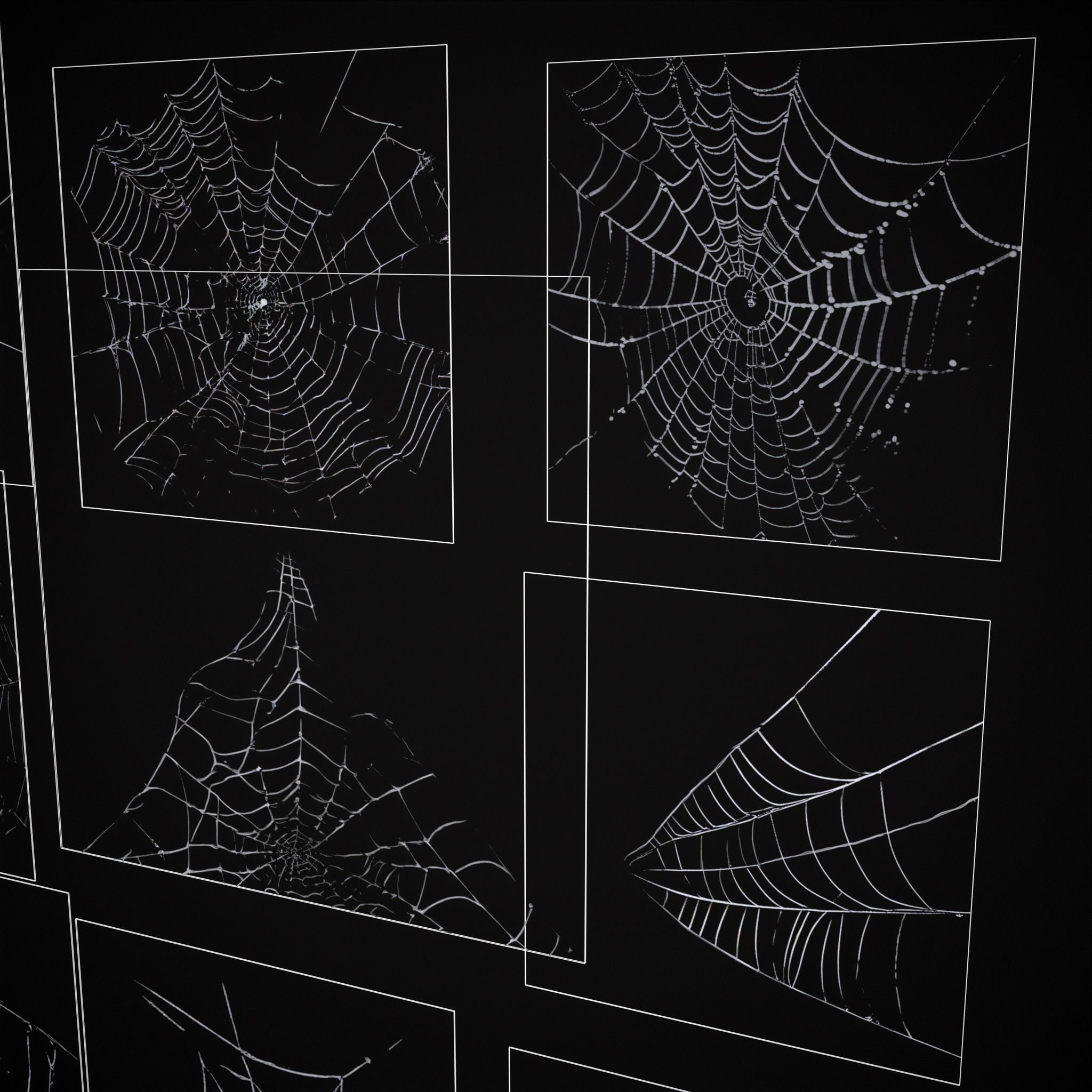 Spider Webs Pack One Low-poly 3D model_17