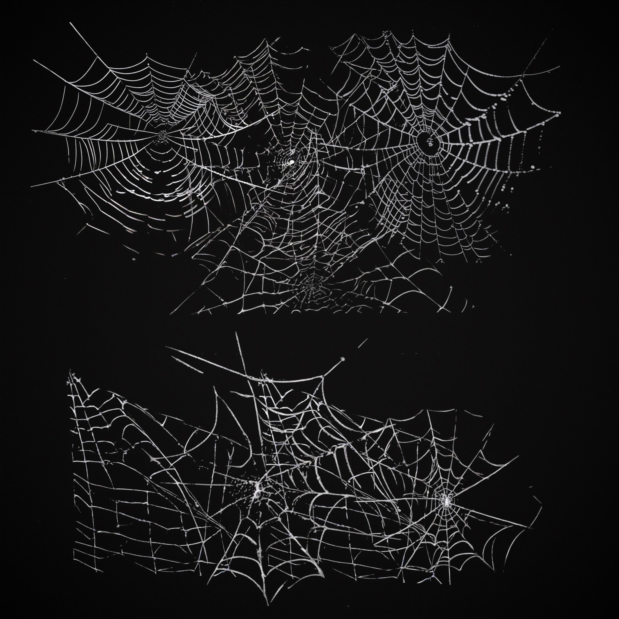 Spider Webs Pack One Low-poly 3D model_2