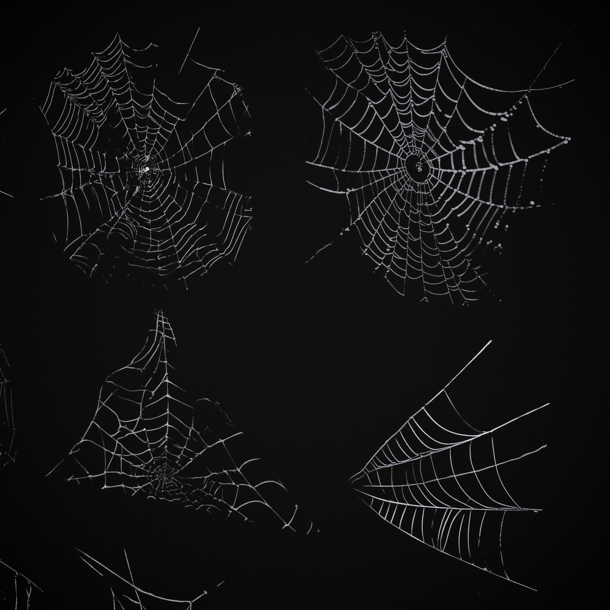 Spider Webs Pack One Low-poly 3D model_16
