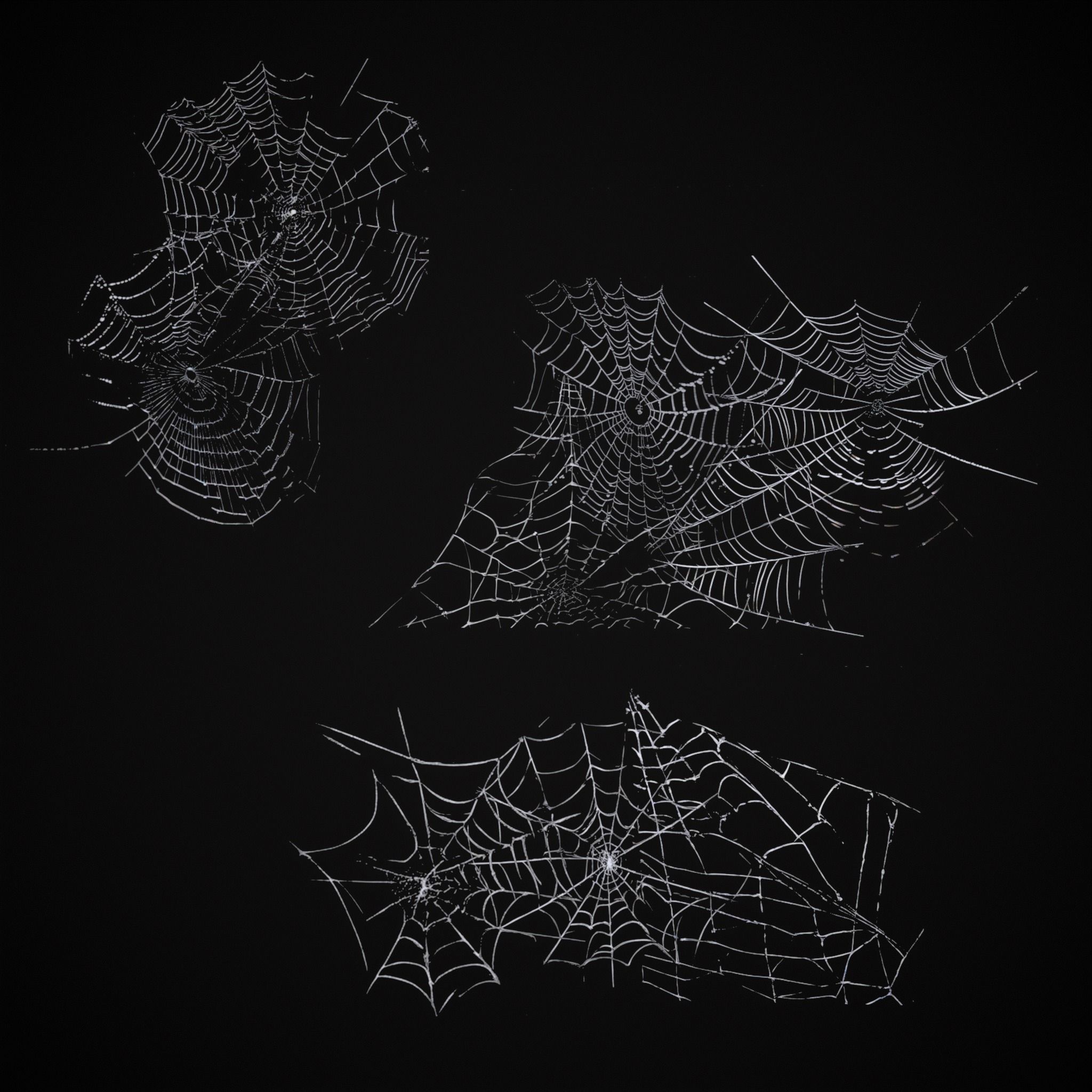 Spider Webs Pack One Low-poly 3D model_22