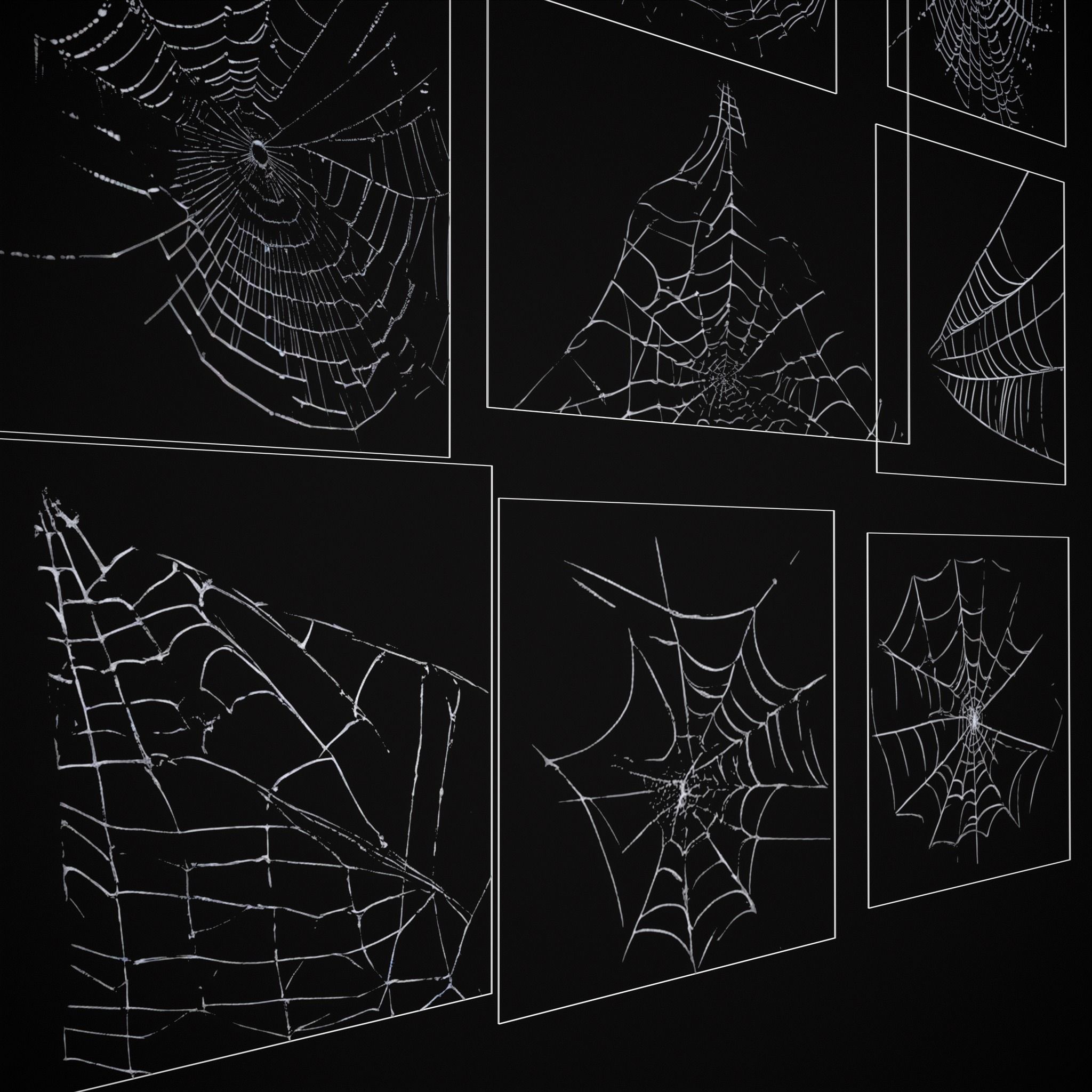 Spider Webs Pack One Low-poly 3D model_19