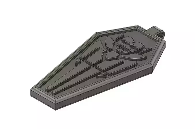 Vampire Coffin Keychain