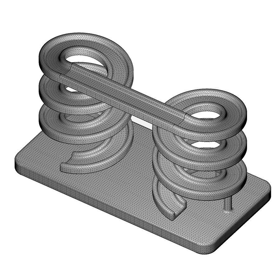 Concrete Spiral Bridge 3D model_4