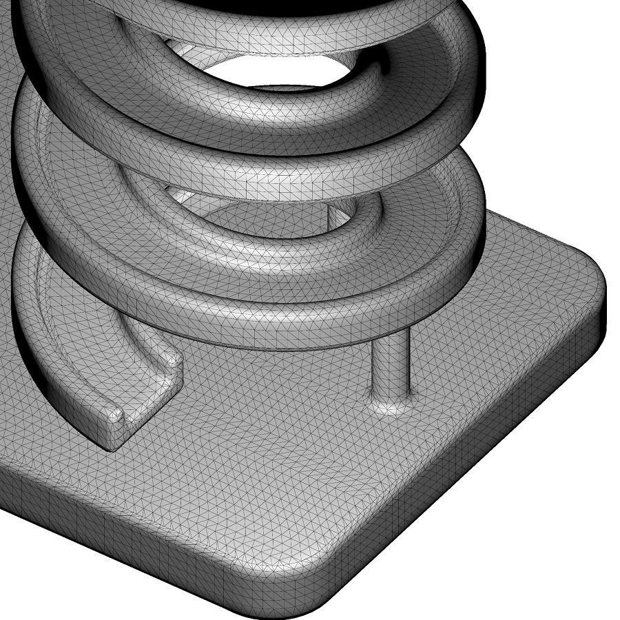 Concrete Spiral Bridge 3D model_5