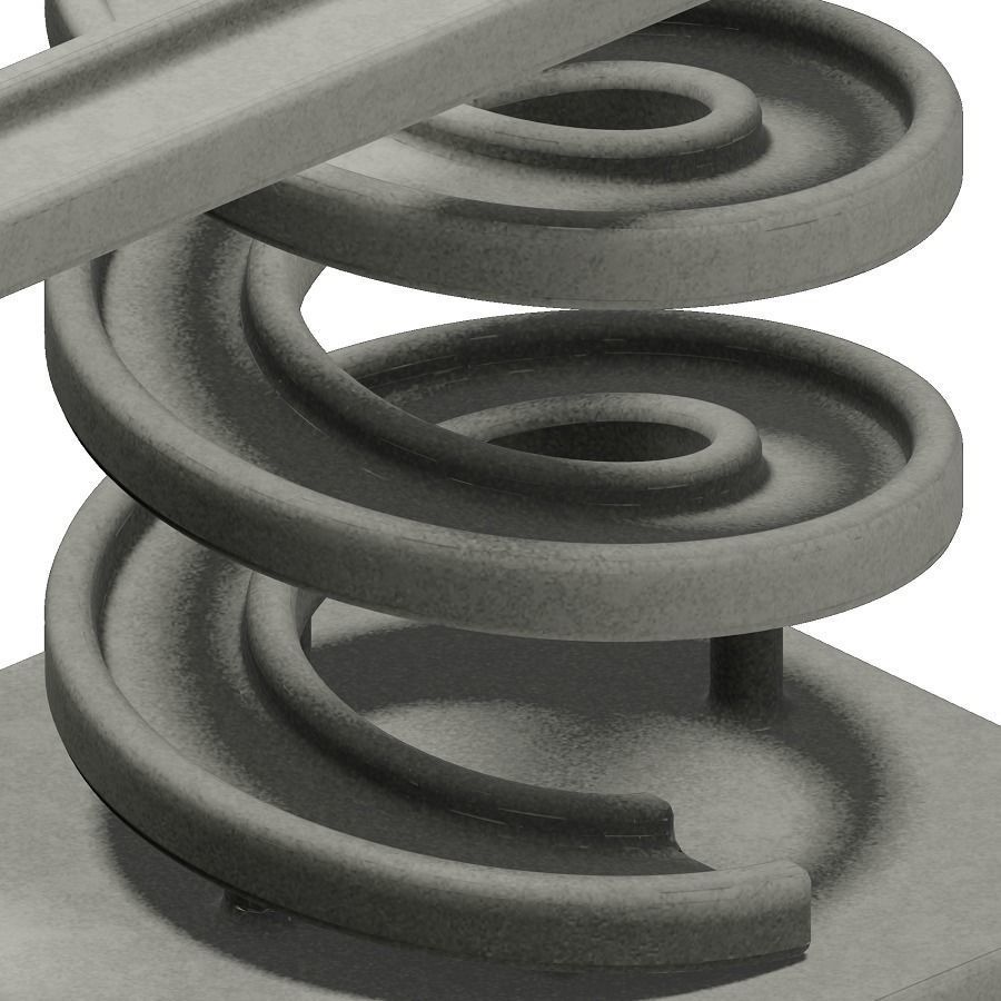 Concrete Spiral Bridge 3D model_2