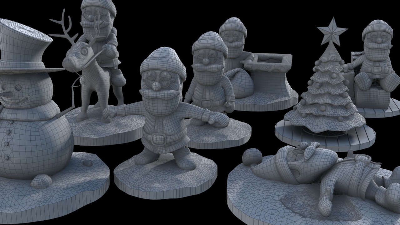Printable Christmas Pack 3D print model_1