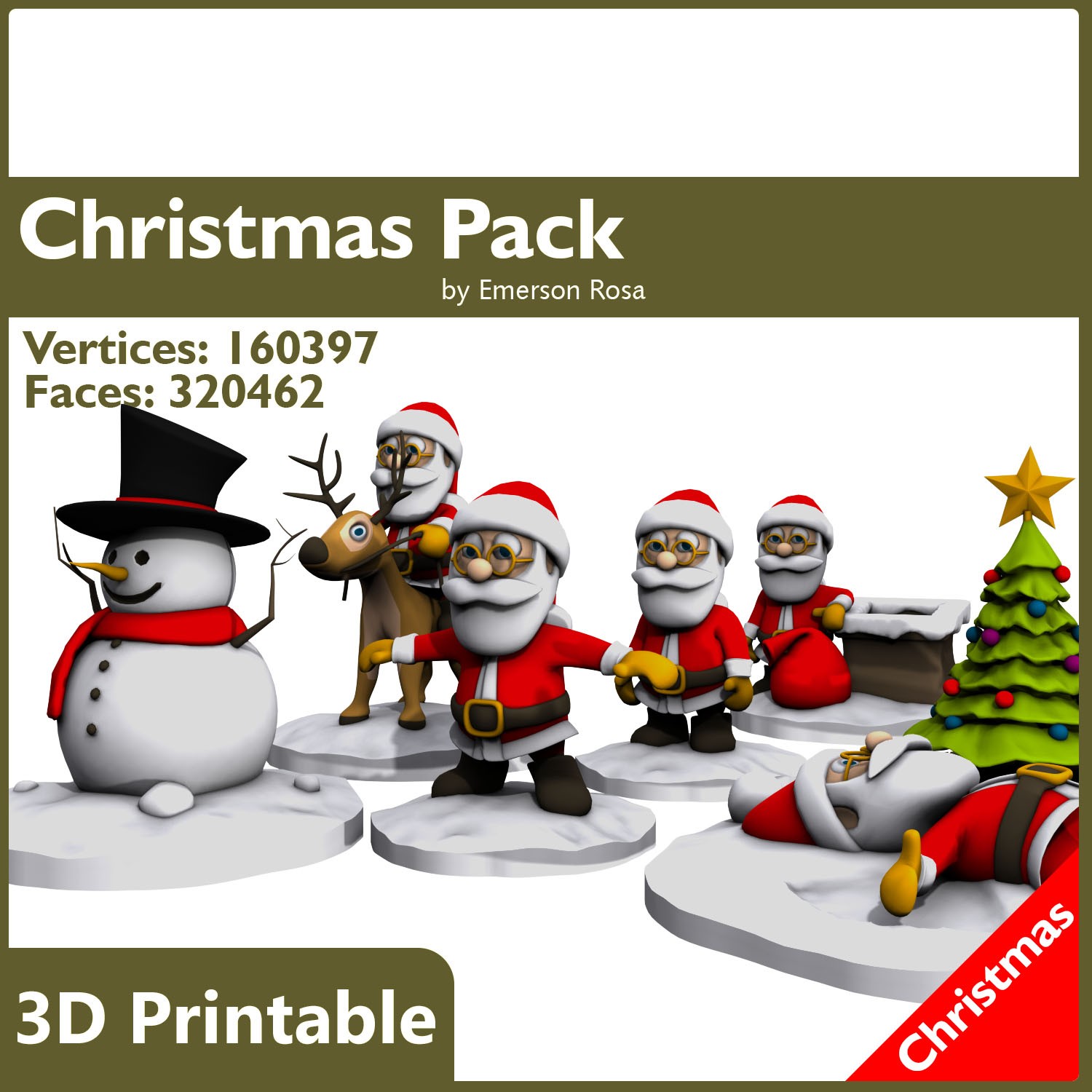 Printable Christmas Pack 3D print model_50