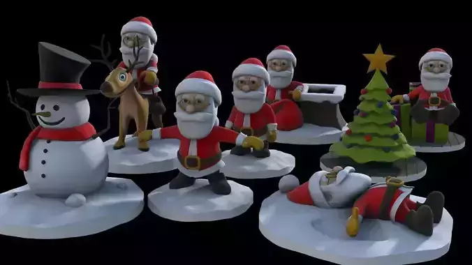Printable Christmas Pack 3D print model
