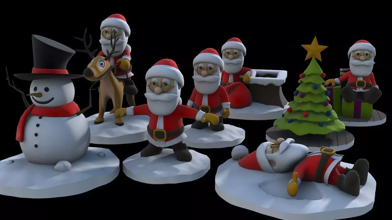 Printable Christmas Pack 3D print model_0