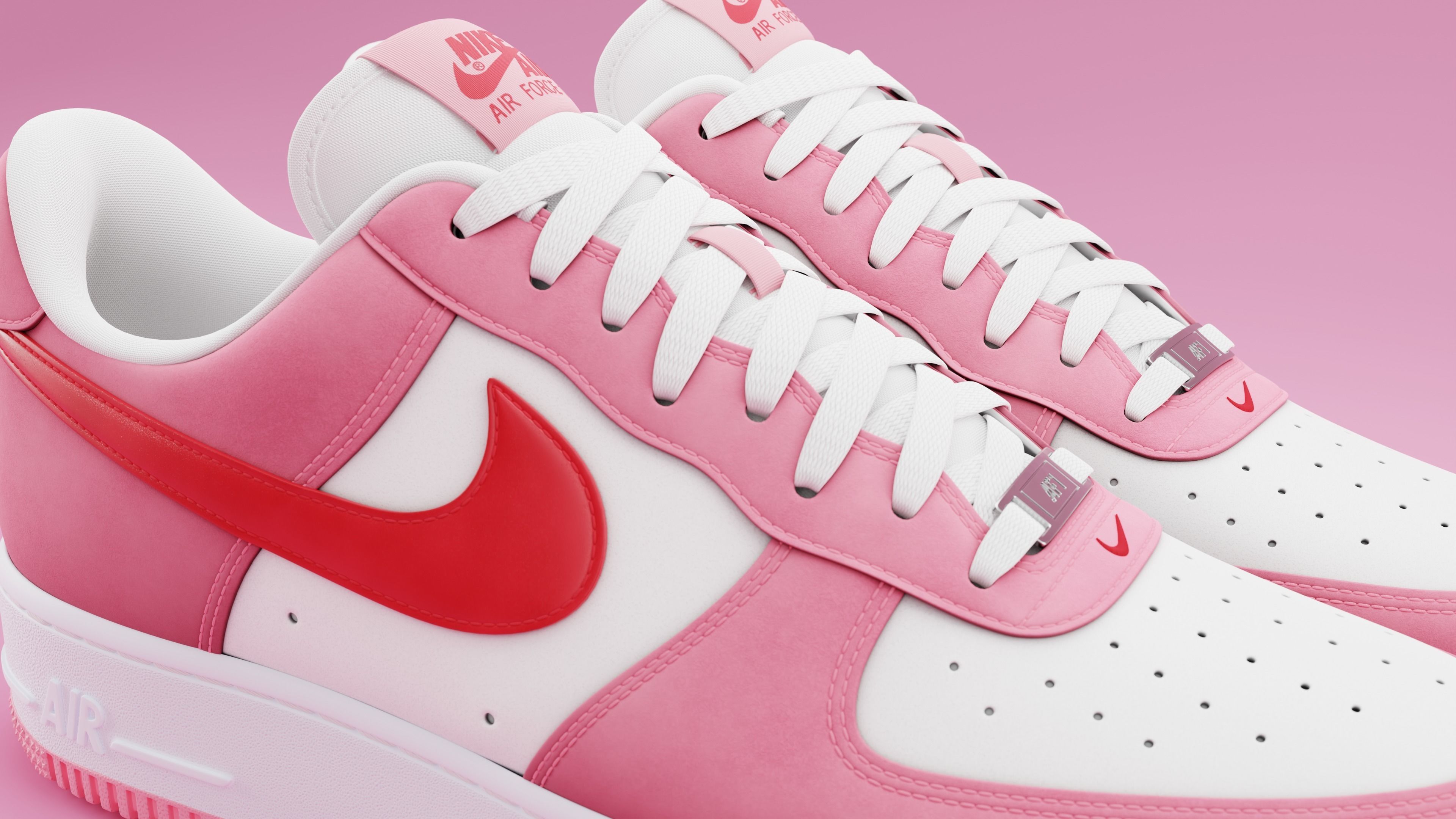 Air Force 1 Low 3D model_9