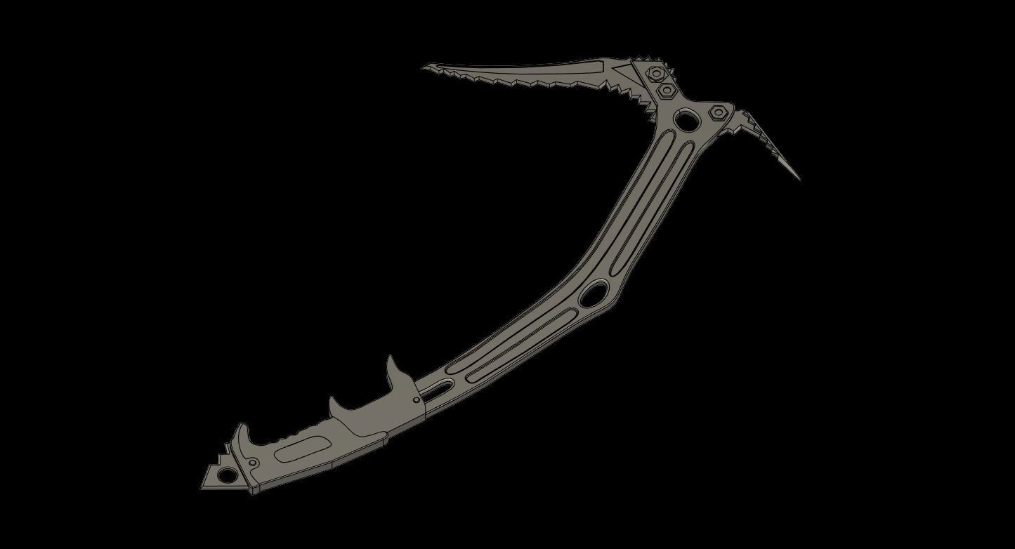 Tomb Raider Climbing Axe free 3D model 3D printable CGTrader