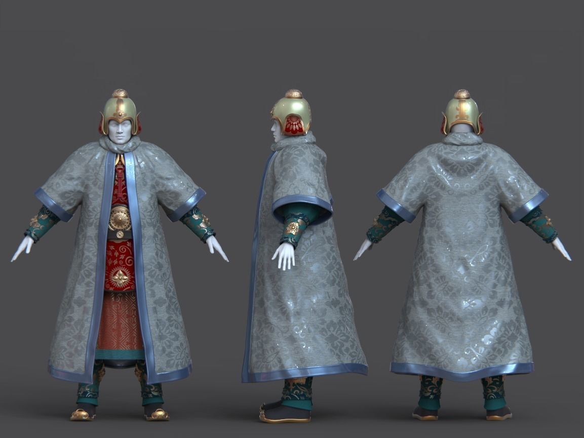 08-Ancient Chinese Armor-Tang Dynasty 3D model_17