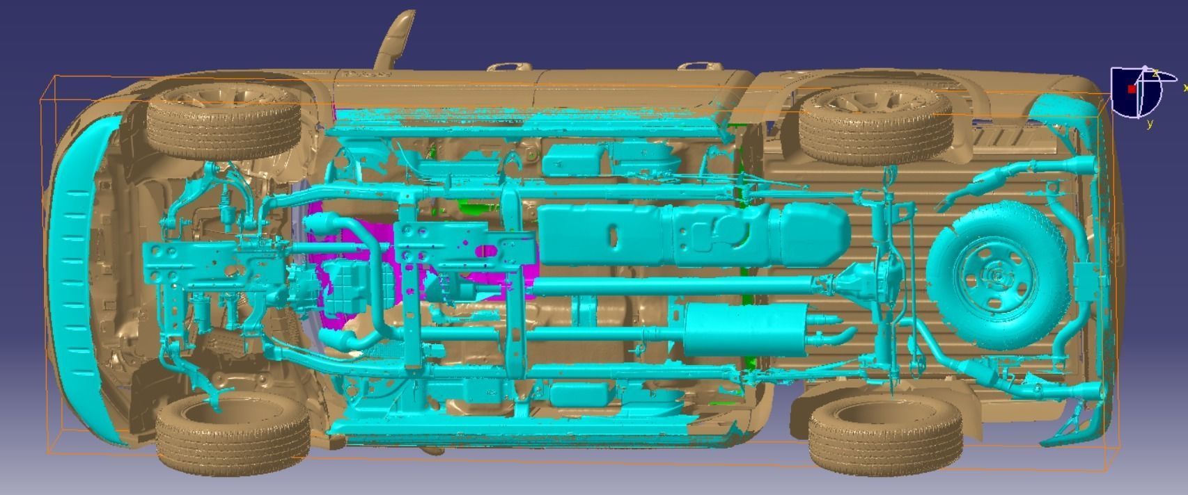 RAM 1500 Laramie Crew Cab 4x4 2013 Vehicle 3d scan model 3D model_4