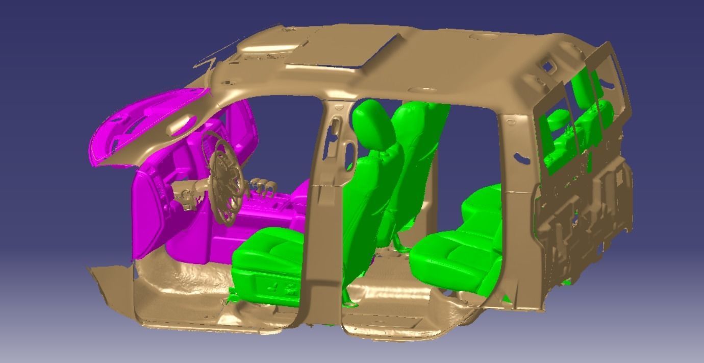 RAM 1500 Laramie Crew Cab 4x4 2013 Vehicle 3d scan model 3D model_5