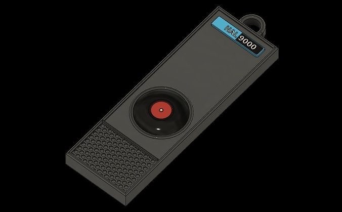 Hal 9000 Keychain Free 3D print model
