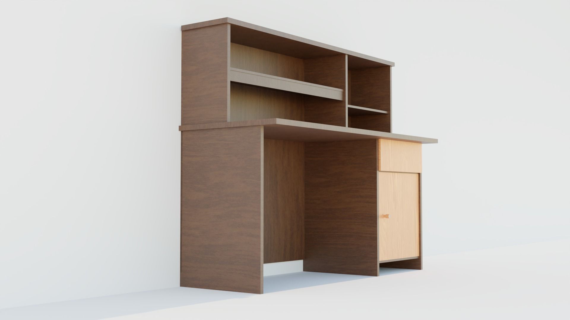 Study Desk 001 3D model_4