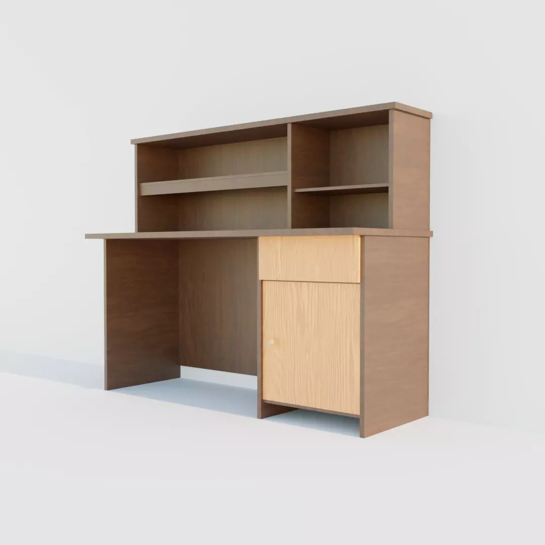 Study Desk 001 3D model_0