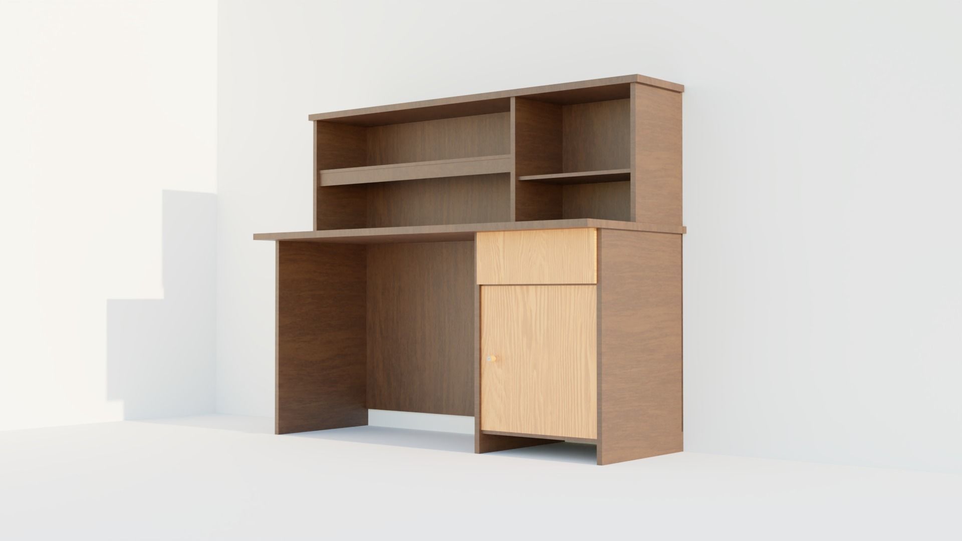Study Desk 001 3D model_1