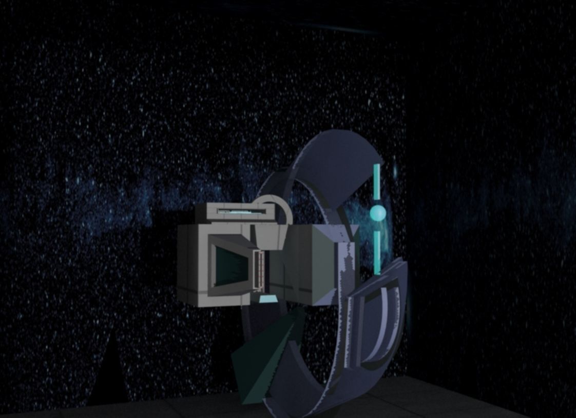 Nave Espacial Interestelar Vehicle Free low-poly 3D model_2