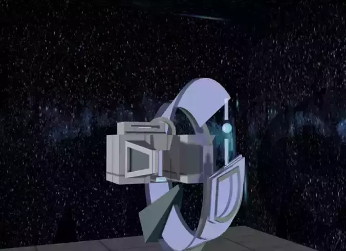 Nave Espacial Interestelar Vehicle Free low-poly 3D model