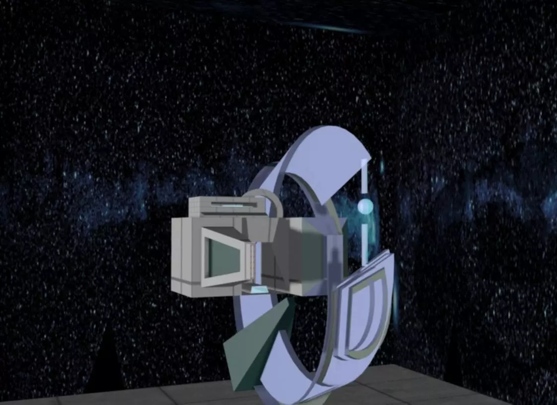 Nave Espacial Interestelar Vehicle Free low-poly 3D model_0