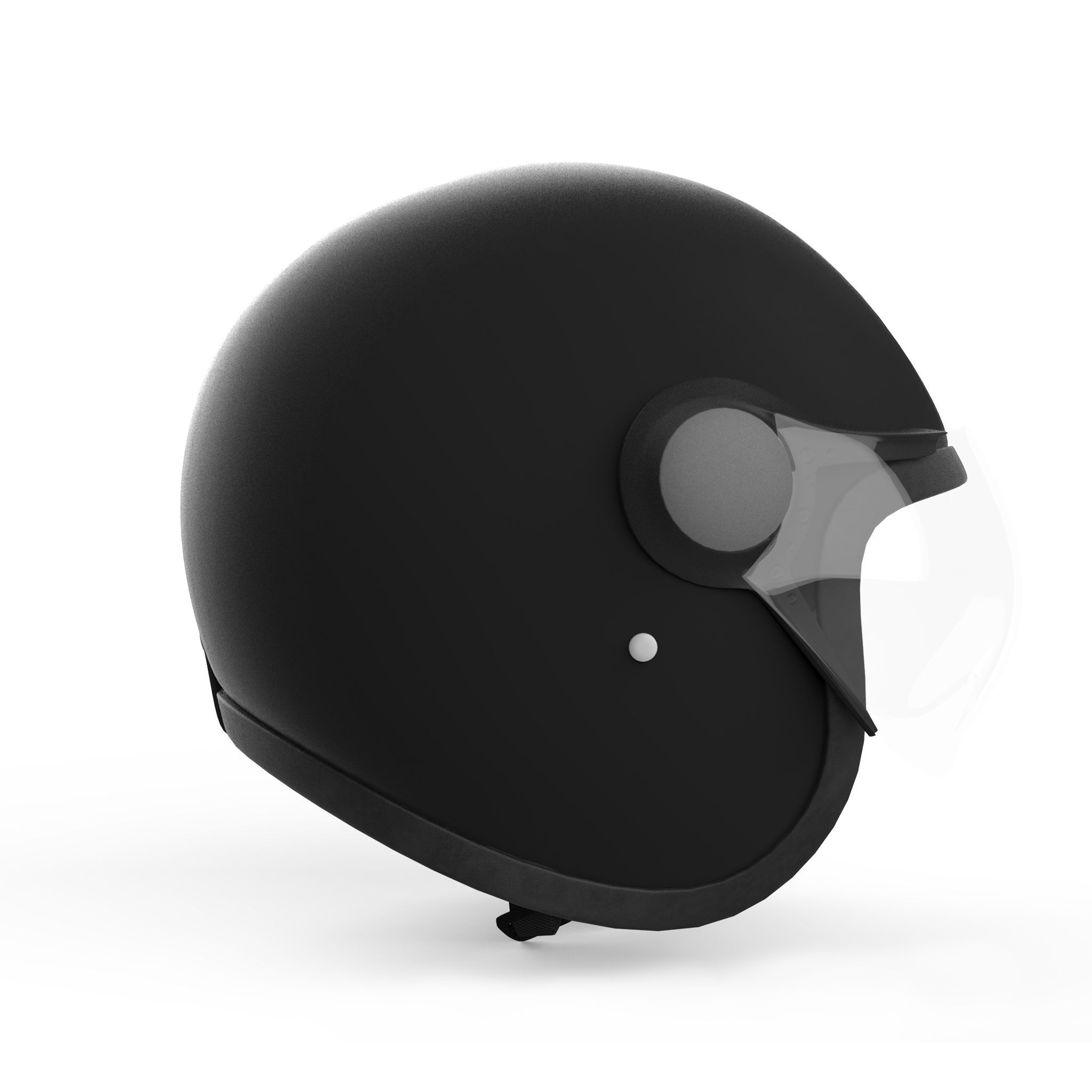 Helmet Low-poly 3D model_3