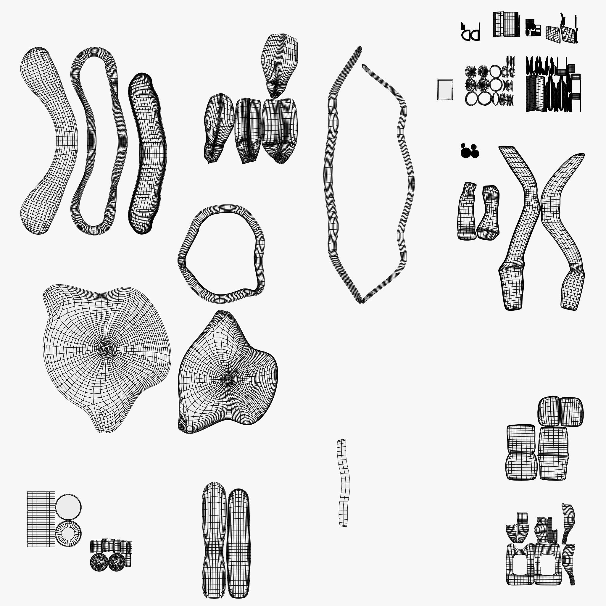 Helmet Low-poly 3D model_6