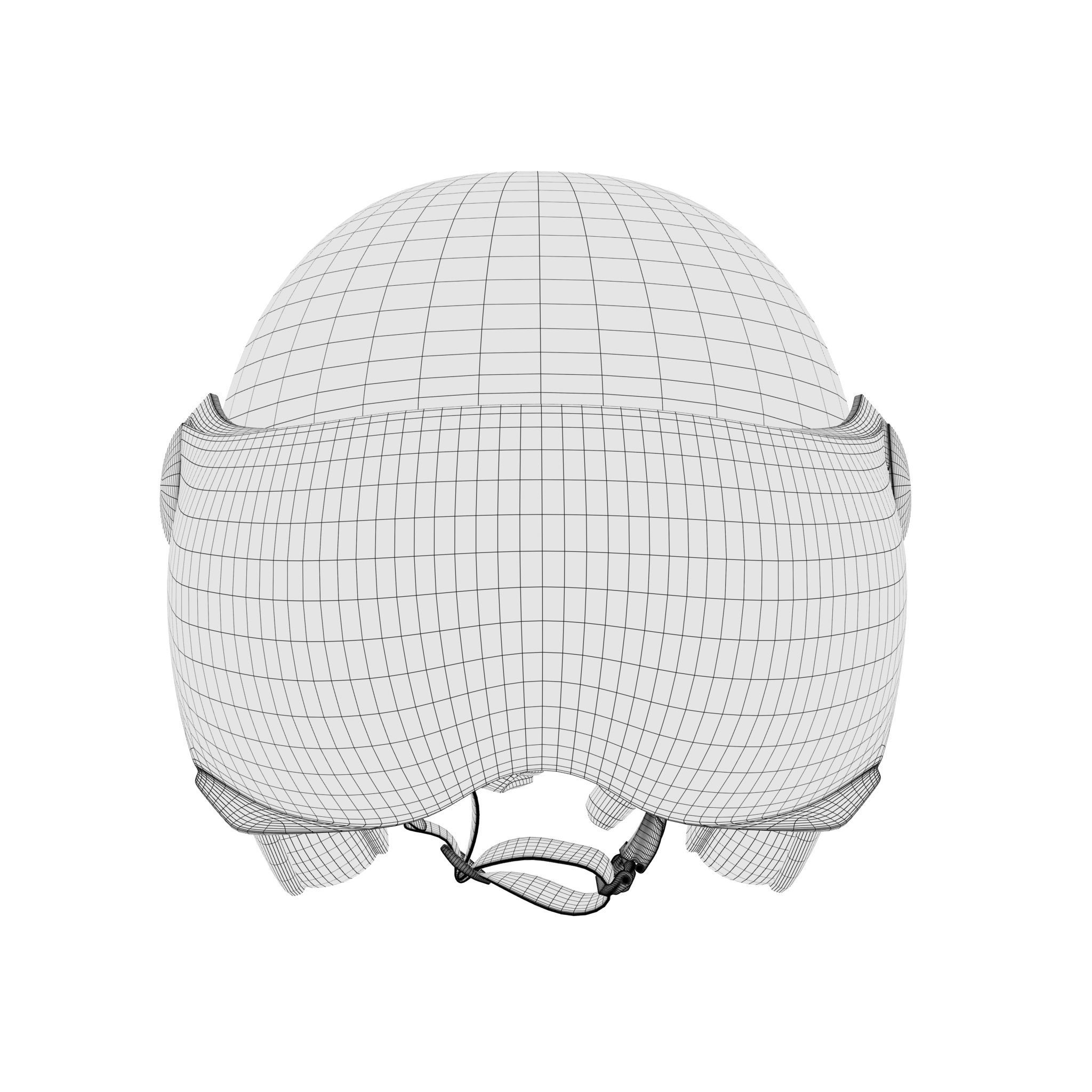 Helmet Low-poly 3D model_9
