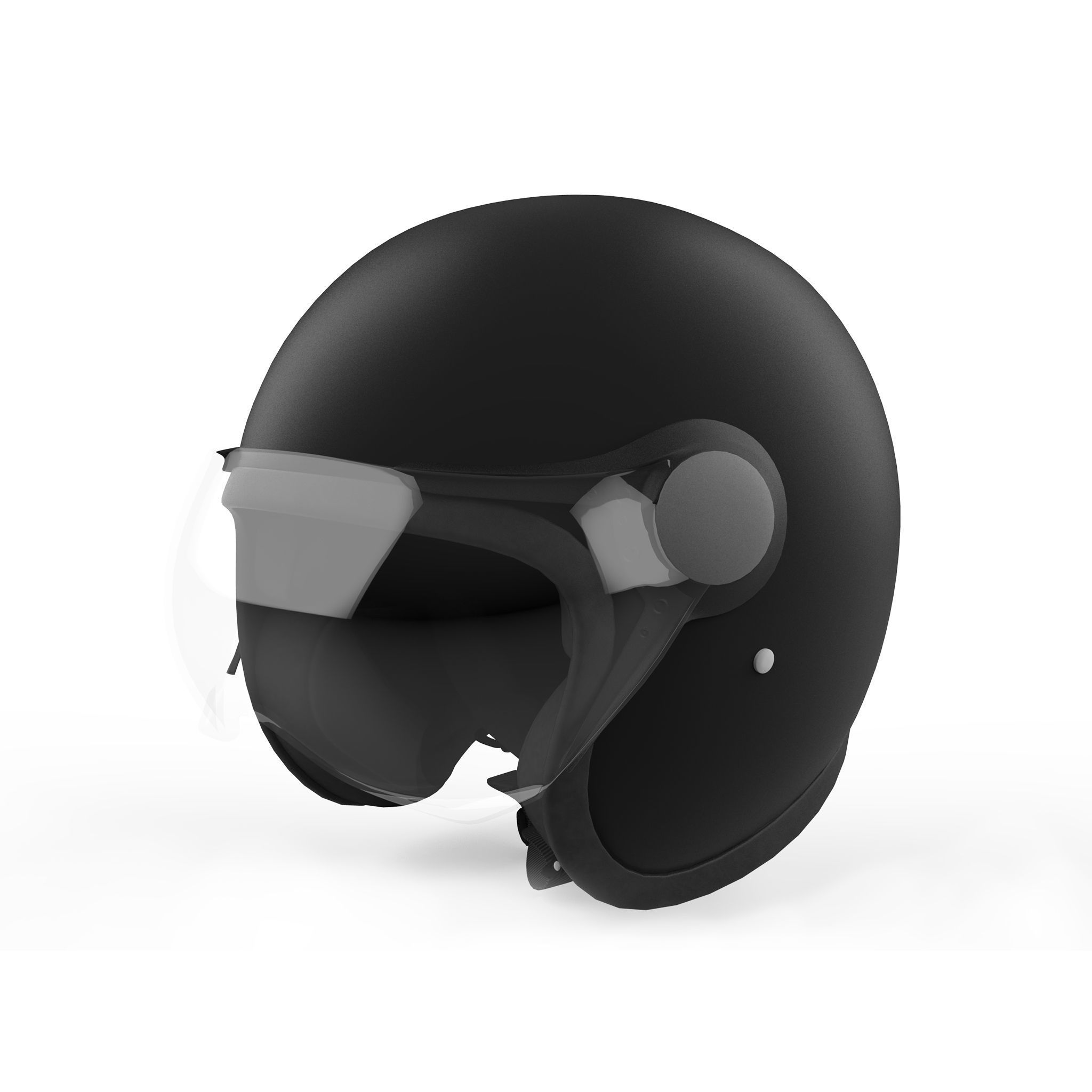 Helmet Low-poly 3D model_1