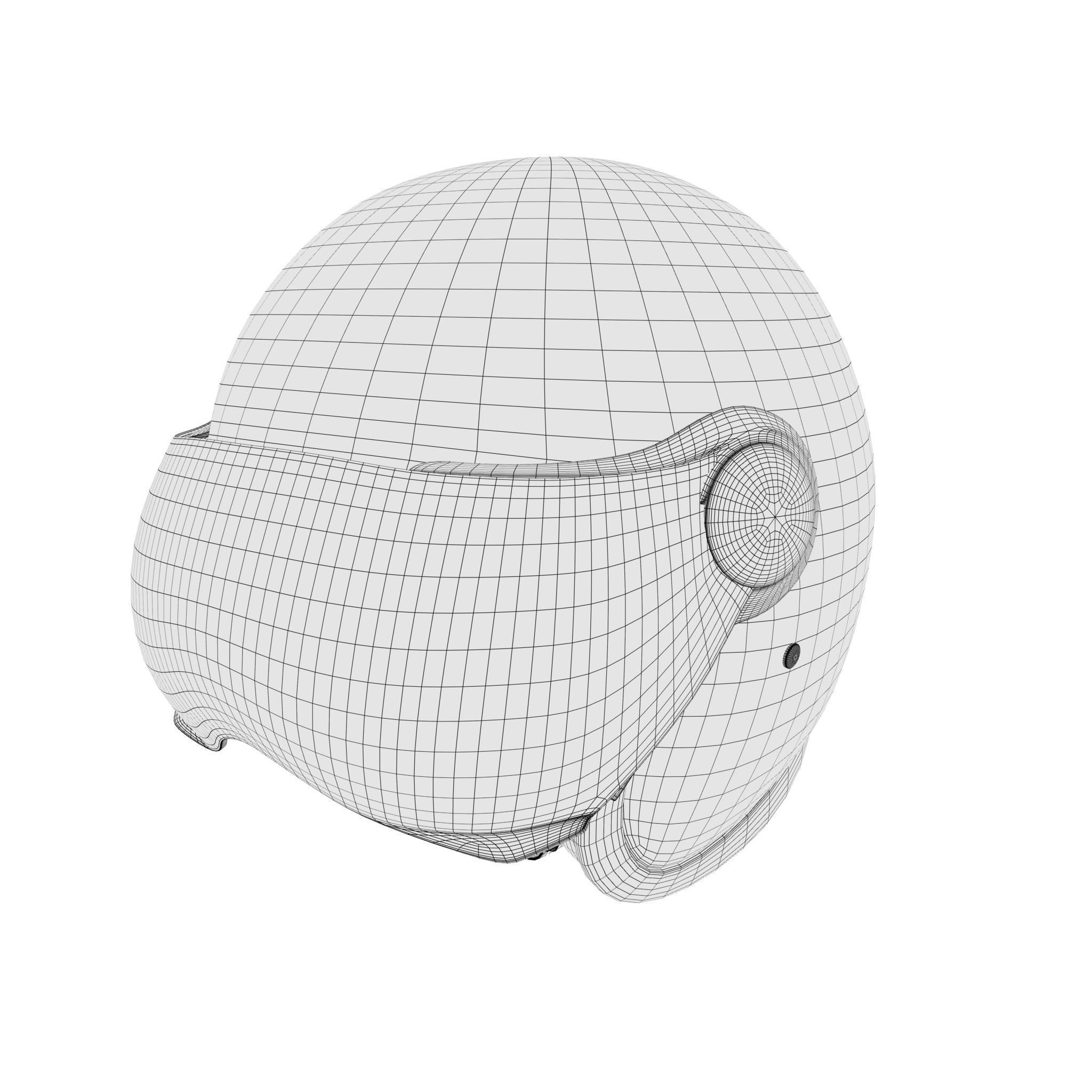 Helmet Low-poly 3D model_7