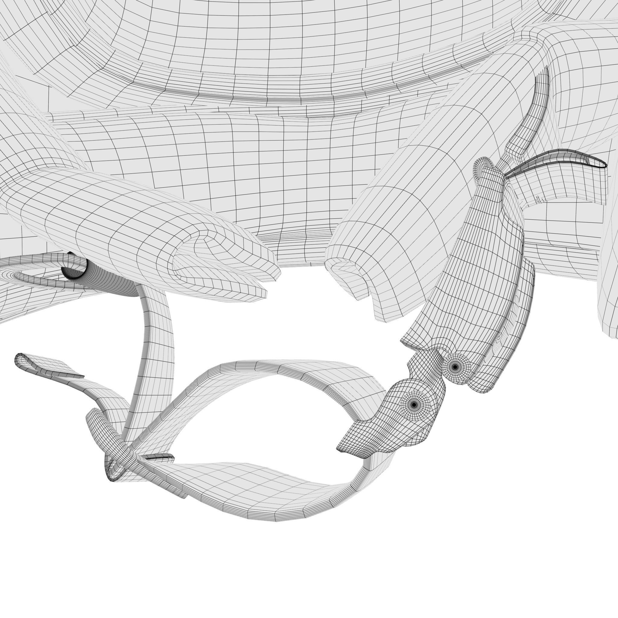 Helmet Low-poly 3D model_8