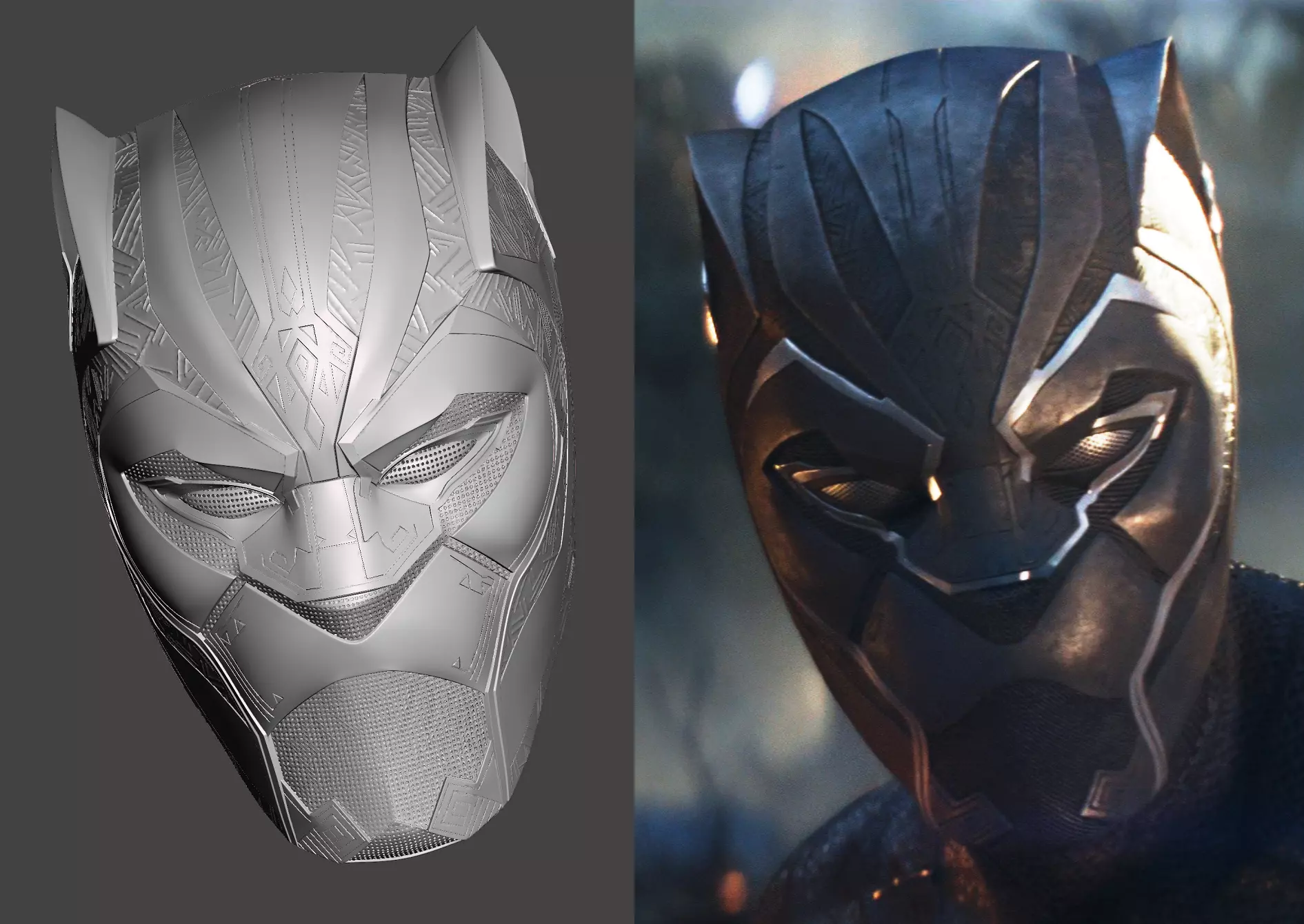 Black Panther Helmet Infinity War 3D print model_0