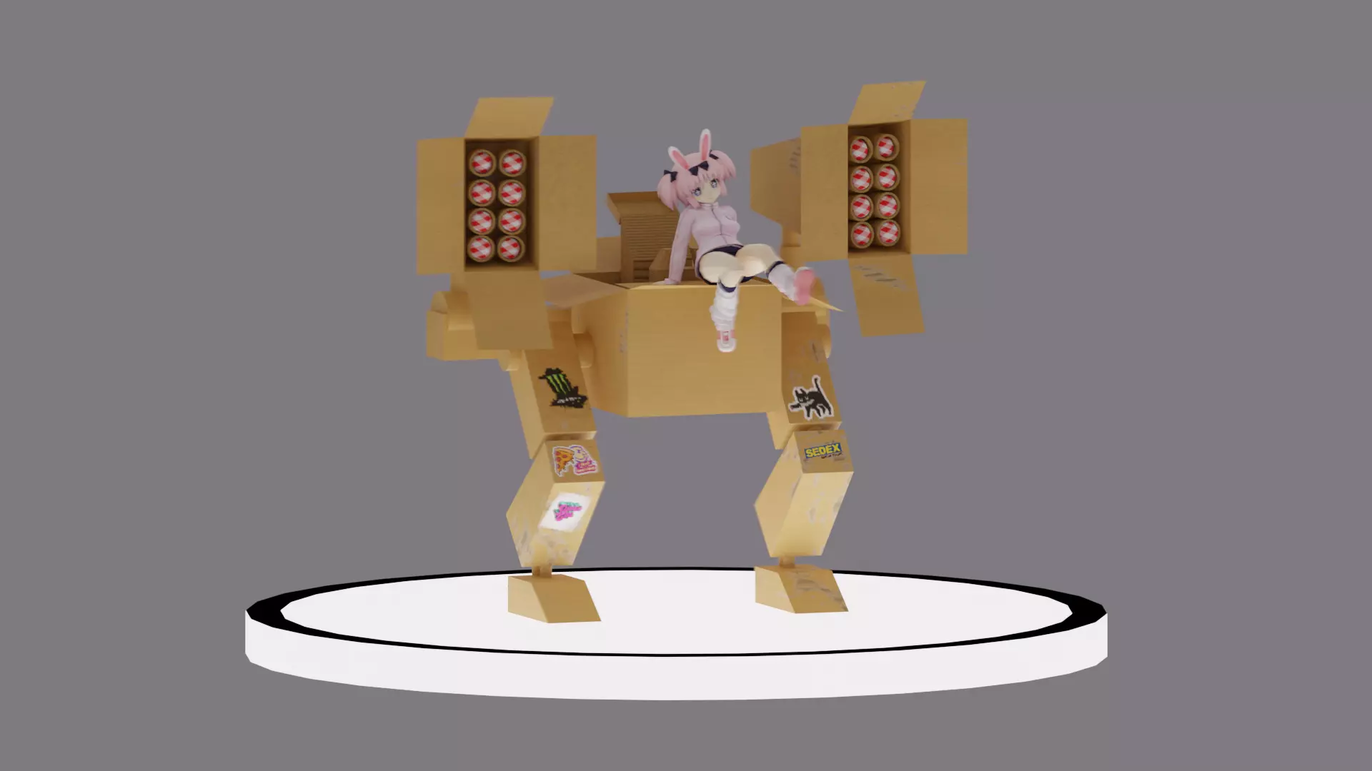 Mecha carbox Free 3D print model