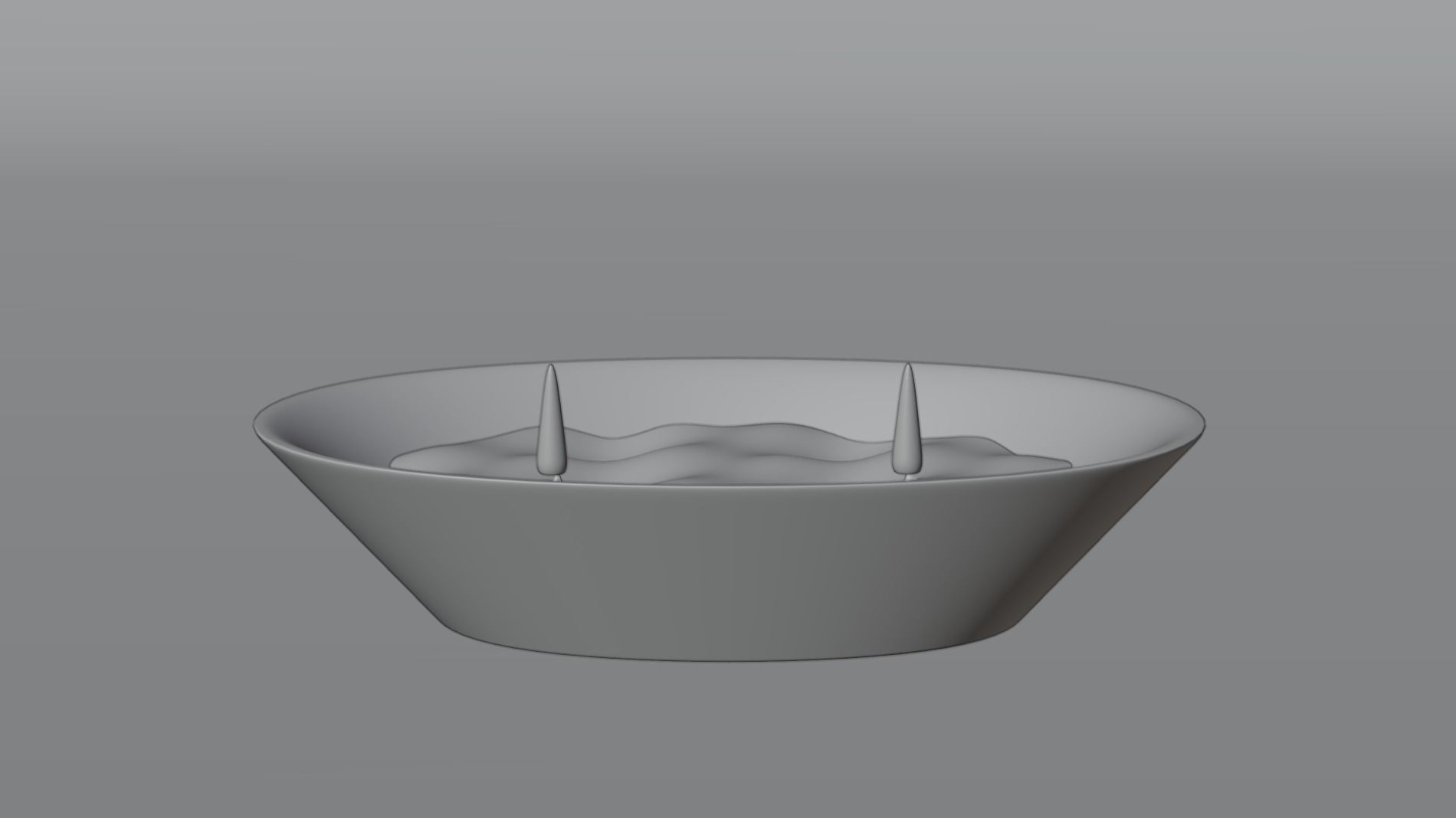 Blood Bath Halloween Candle with Animated Fire 3D model_5