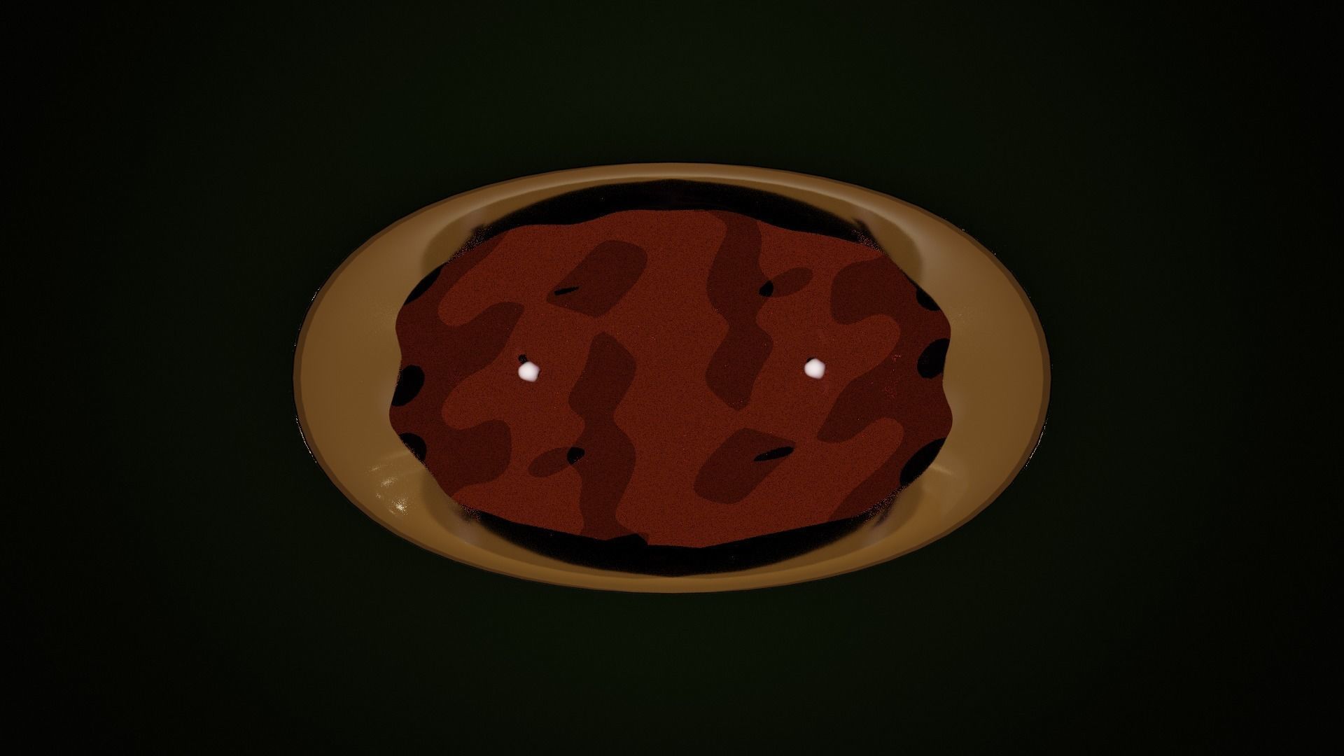 Blood Bath Halloween Candle with Animated Fire 3D model_11