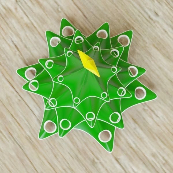 Stylish christmas tree 3D print model_2