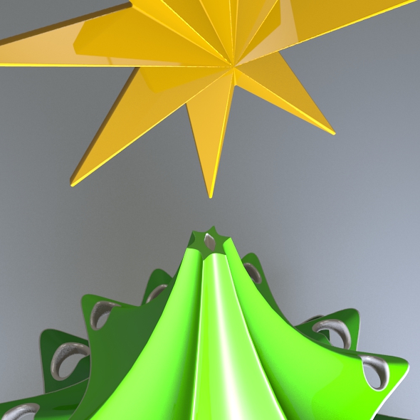 Stylish christmas tree 3D print model_5