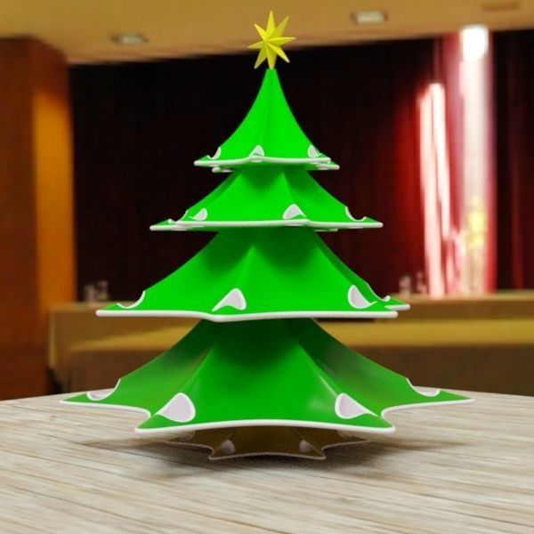 Stylish christmas tree 3D print model_1