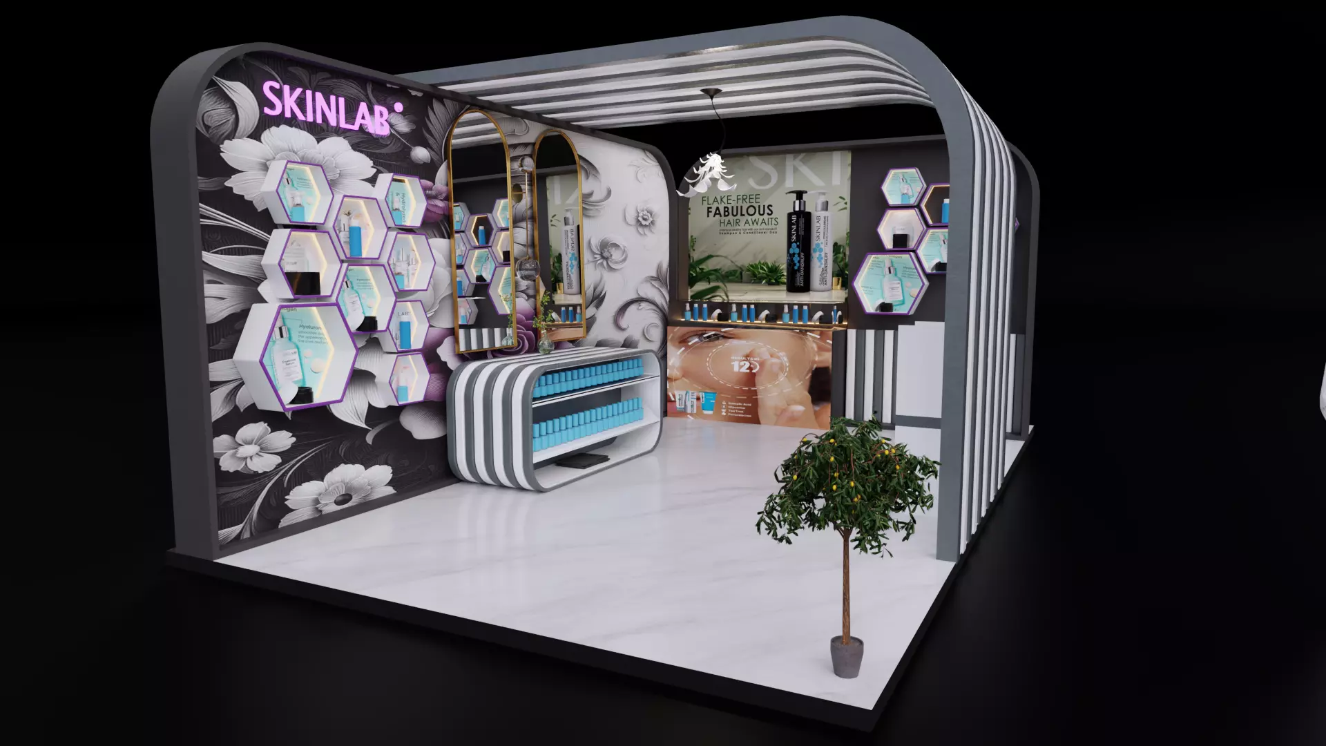 Retail Kiosk Design A Fusion of Elegance And Functionality 3D model_0