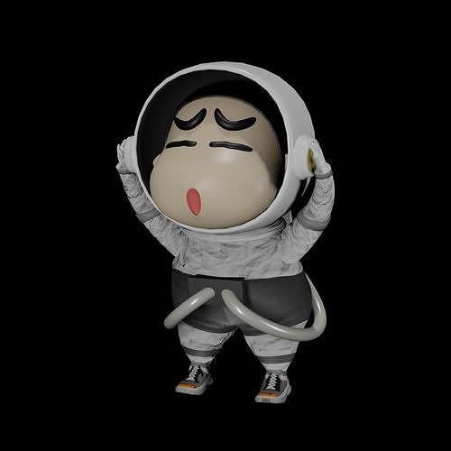 Shinchan space man Free 3D model