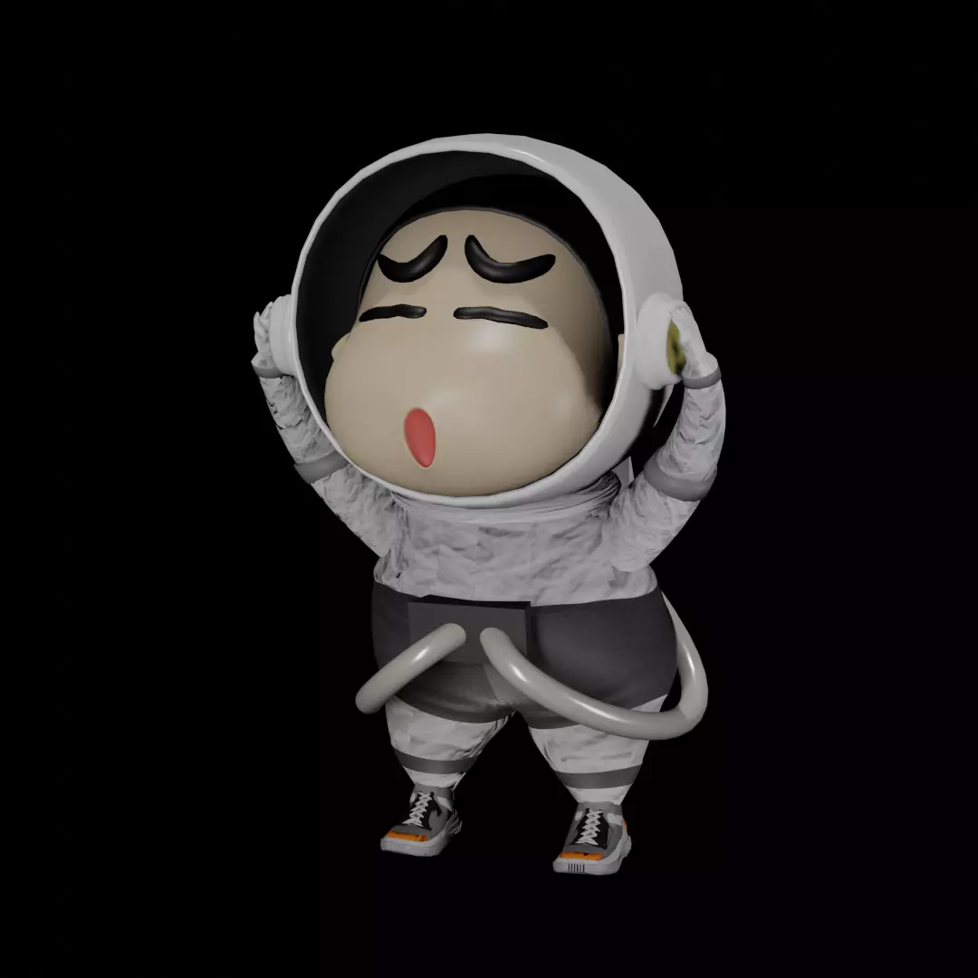 Shinchan space man Free 3D model