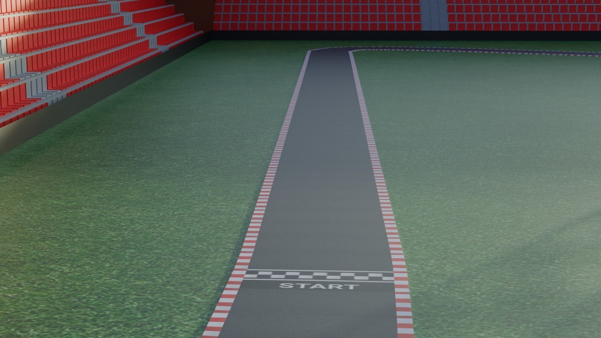 Race Track Low-poly 3D model_4