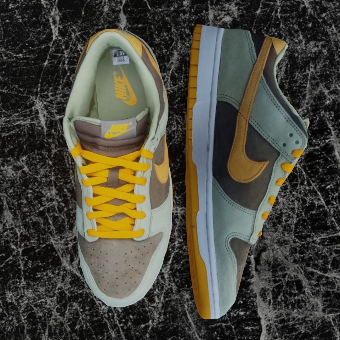 NIKE DUNK 3D SHOES - ORANGE Low-poly 3D model_2