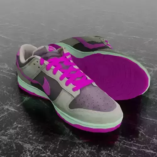 NIKE DUNK 3D SHOES - PURPLE