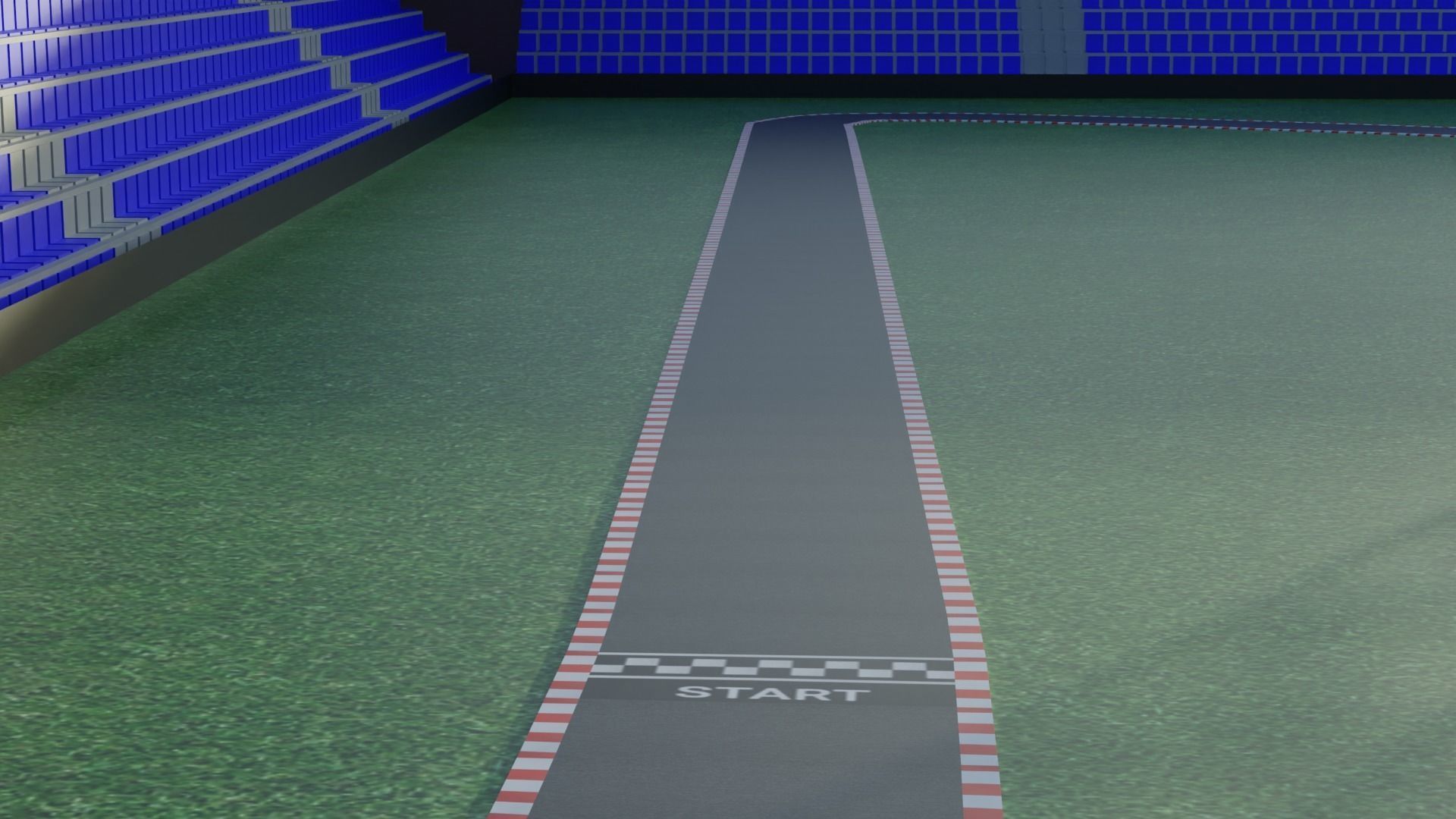  Race Track Low-poly 3D model_4