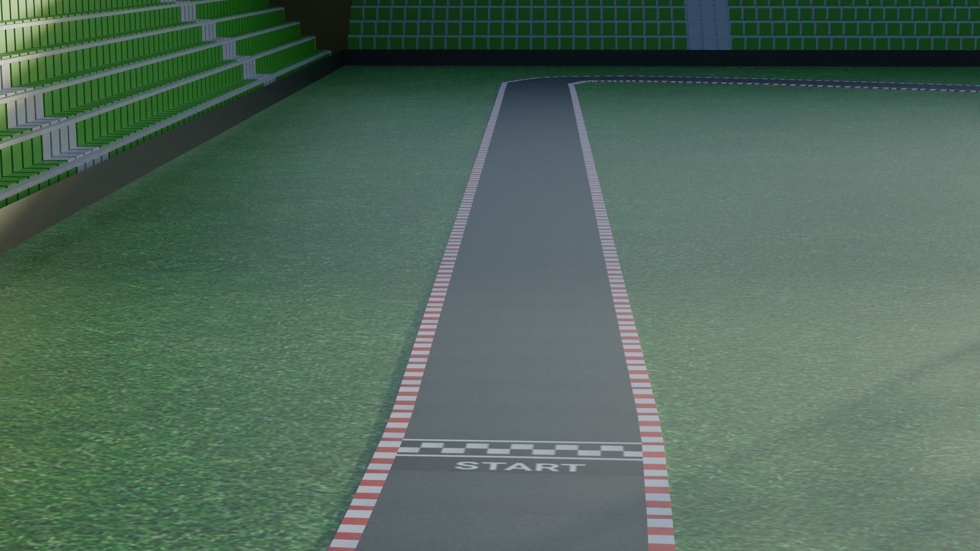 Race Track Low-poly 3D model_4