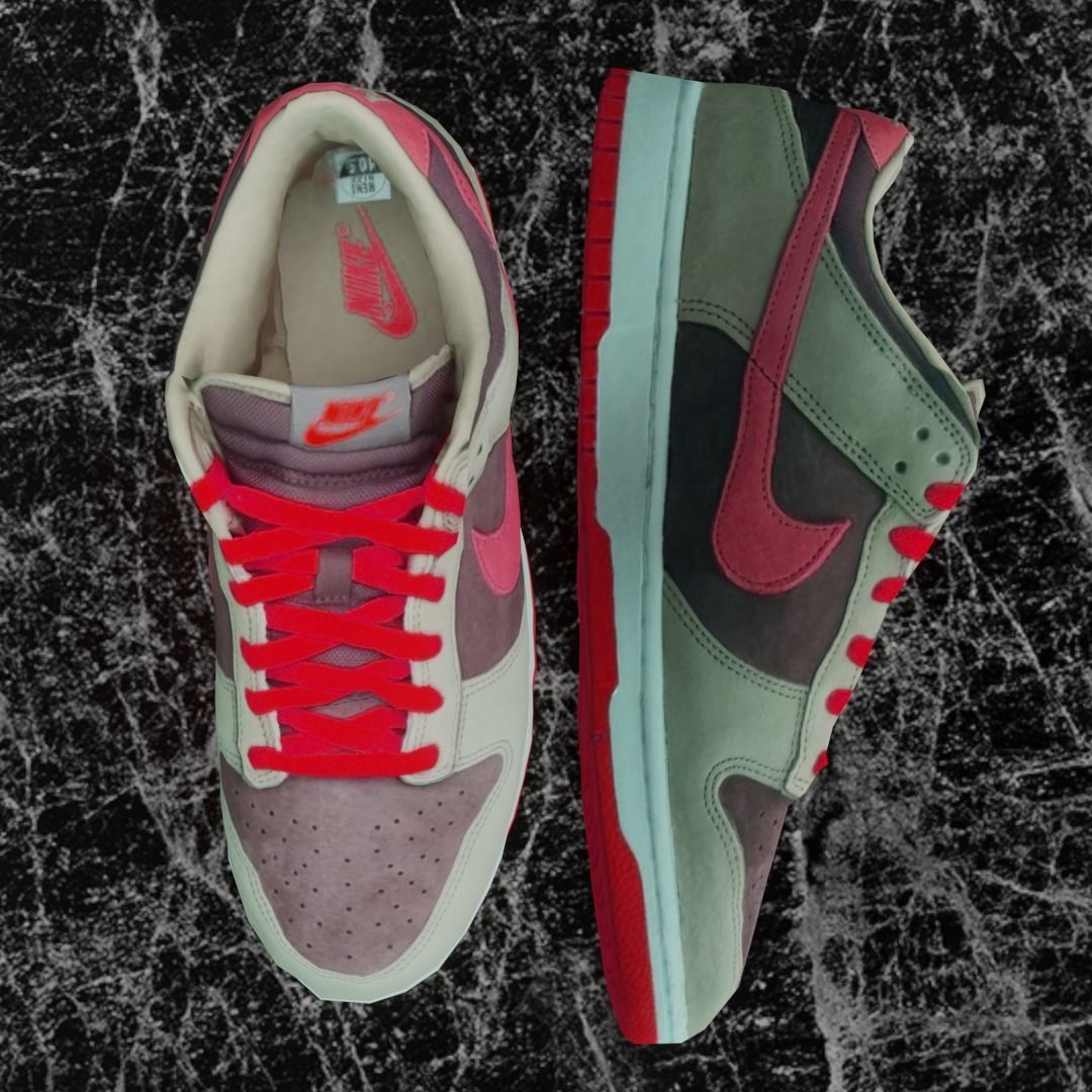 NIKE DUNK 3D SHOES - RED Low-poly 3D model_2